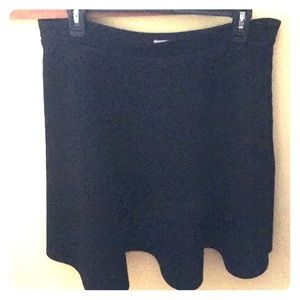 Not your typical black A-line skirt